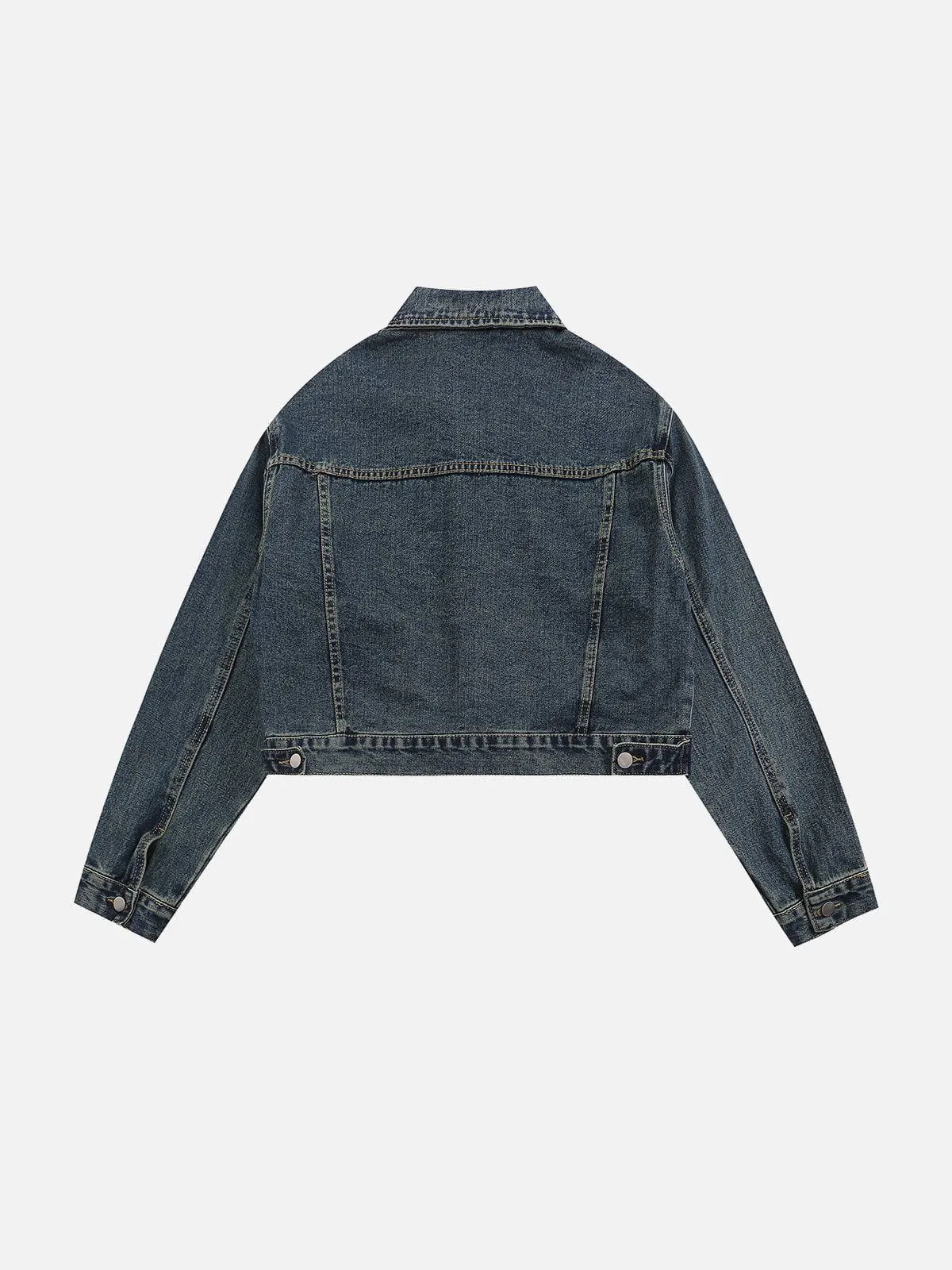 Aelfric Eden Washed Cropped Denim Jacket