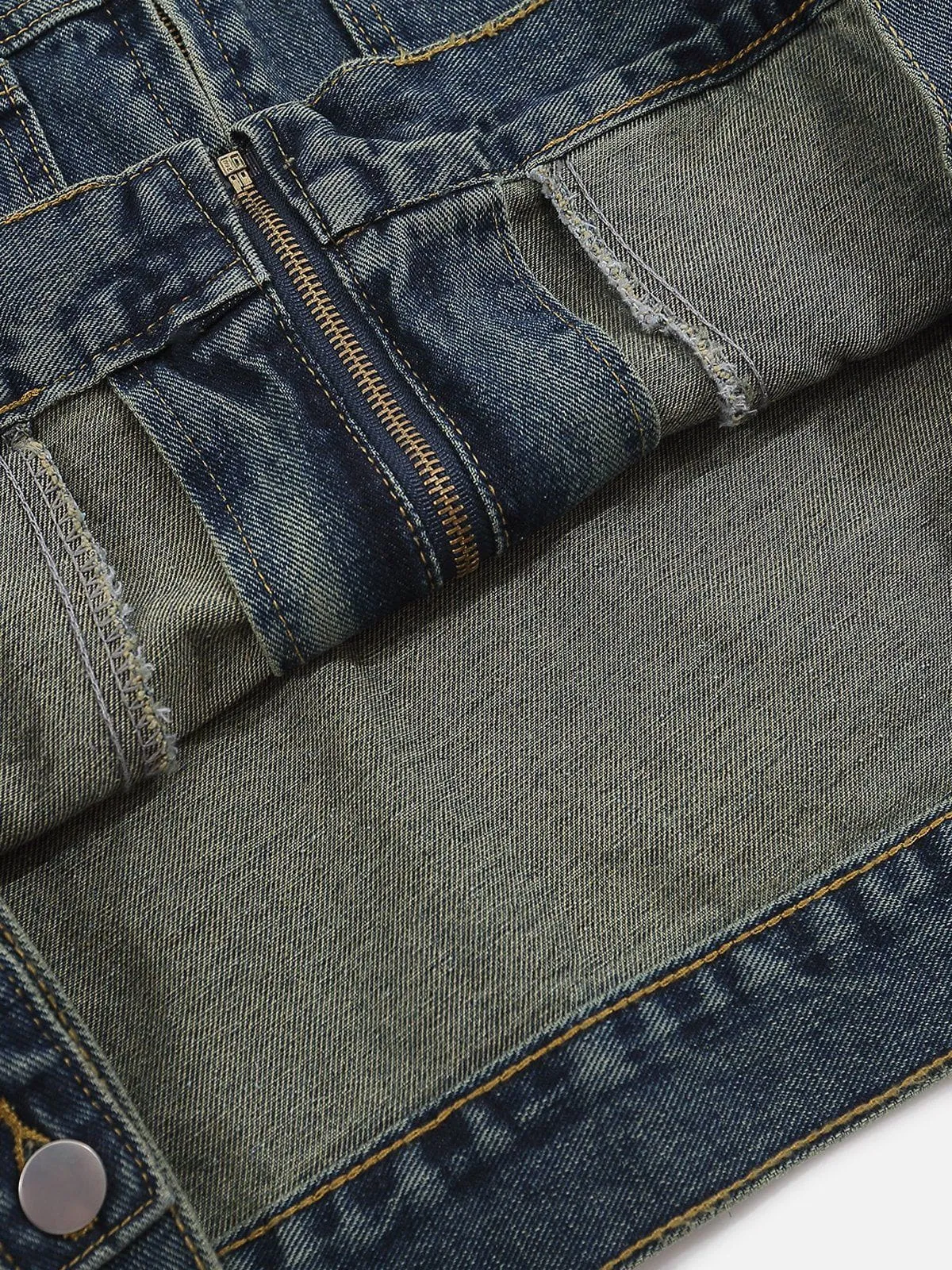 Aelfric Eden Washed Cropped Denim Jacket