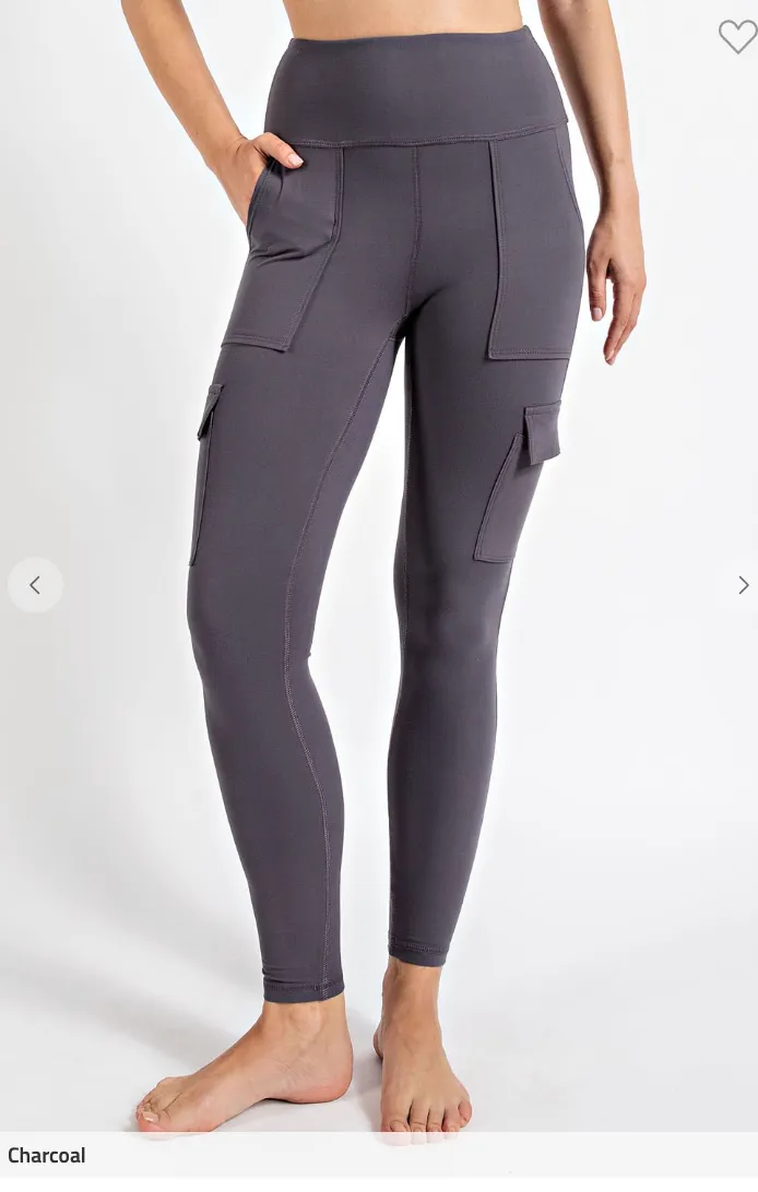 BUTTER HI WAIST CARGO YOGA PANTS  - Rae Mode | FINAL SALE