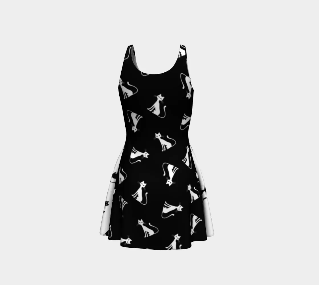 Cats Flare Dress