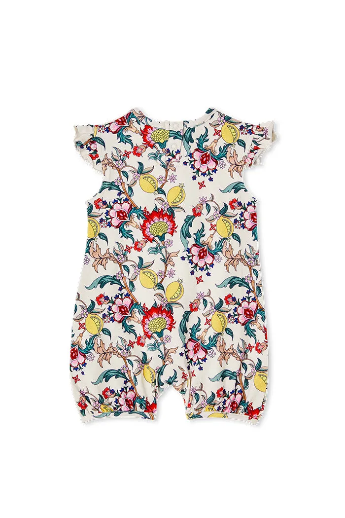 Citrus Floral Romper