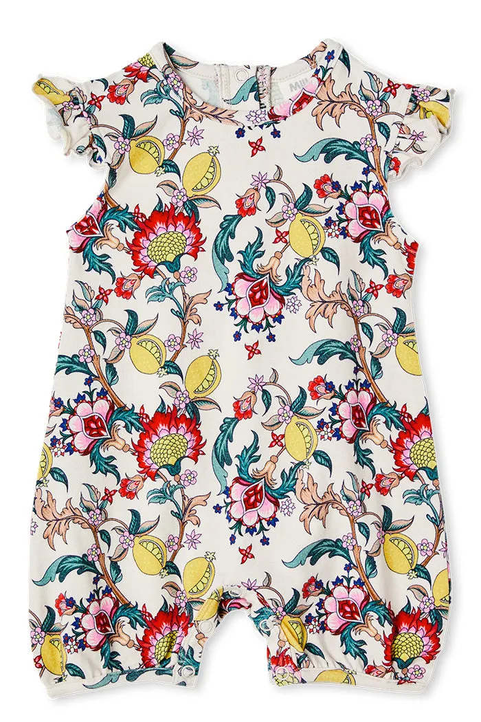 Citrus Floral Romper