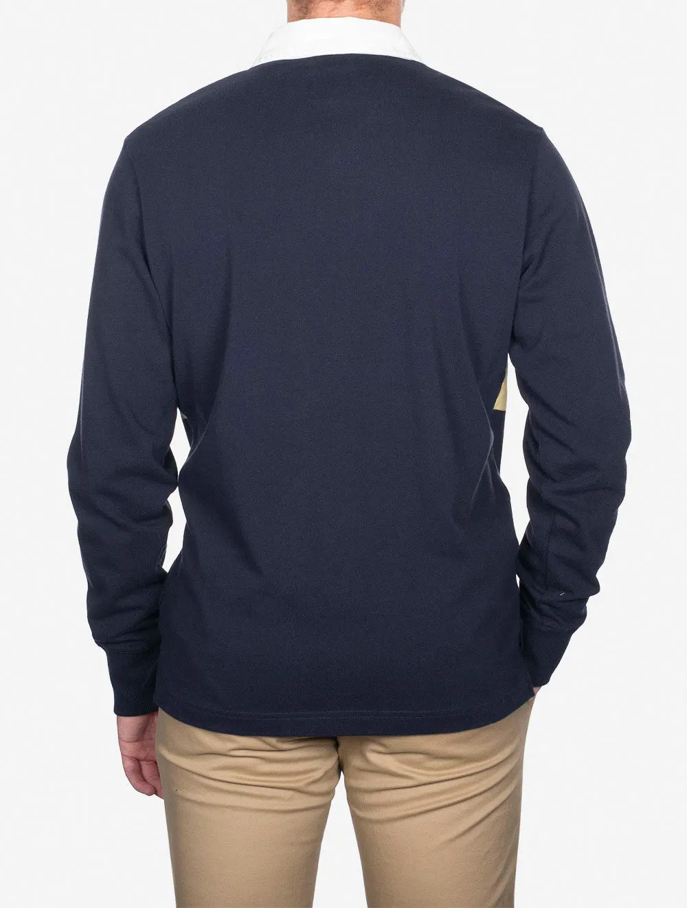 Colorblock Long Sleeve Rugger Evening Blue