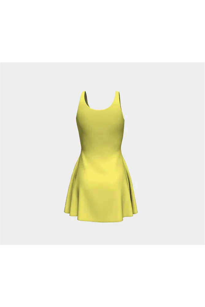 Cute Yellow Flare Dress