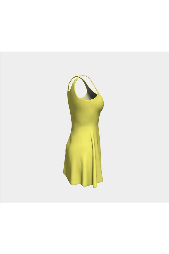 Cute Yellow Flare Dress