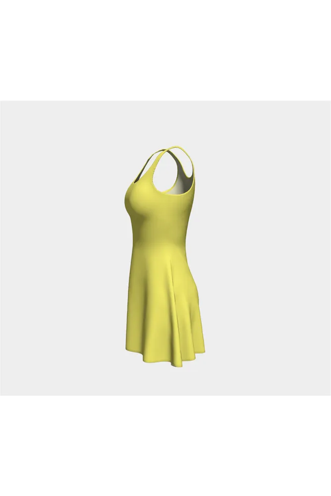 Cute Yellow Flare Dress