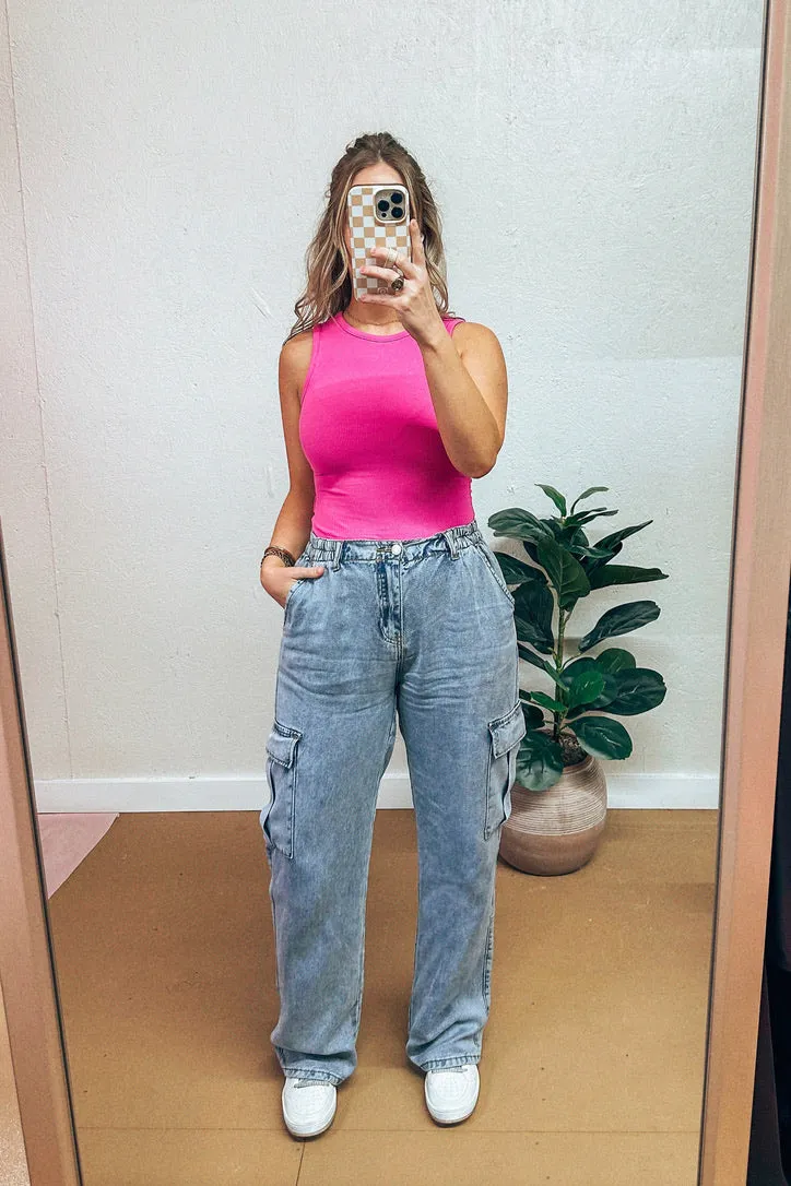 Dev Denim Tencel Cargo Pants
