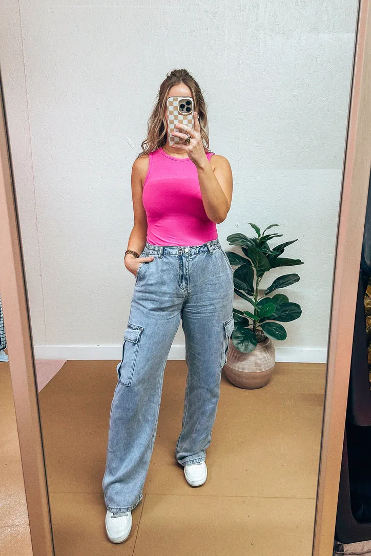 Dev Denim Tencel Cargo Pants