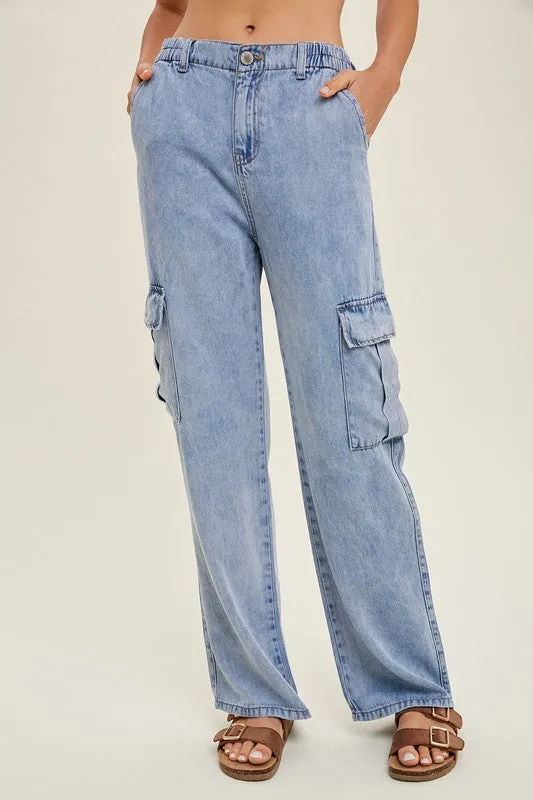 Dev Denim Tencel Cargo Pants