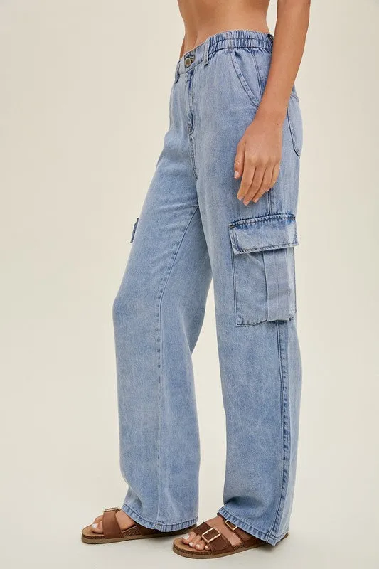 Dev Denim Tencel Cargo Pants
