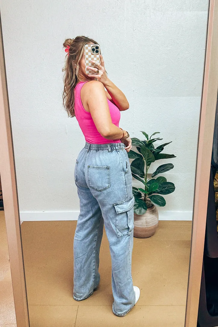 Dev Denim Tencel Cargo Pants