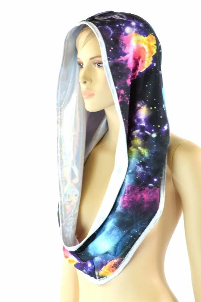 Flashbulb & Galaxy Reversible Infinity Festival Hood