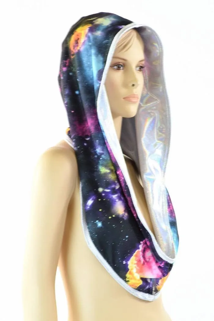 Flashbulb & Galaxy Reversible Infinity Festival Hood