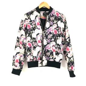 Forever21 Floral Bomber Jacket- Size S