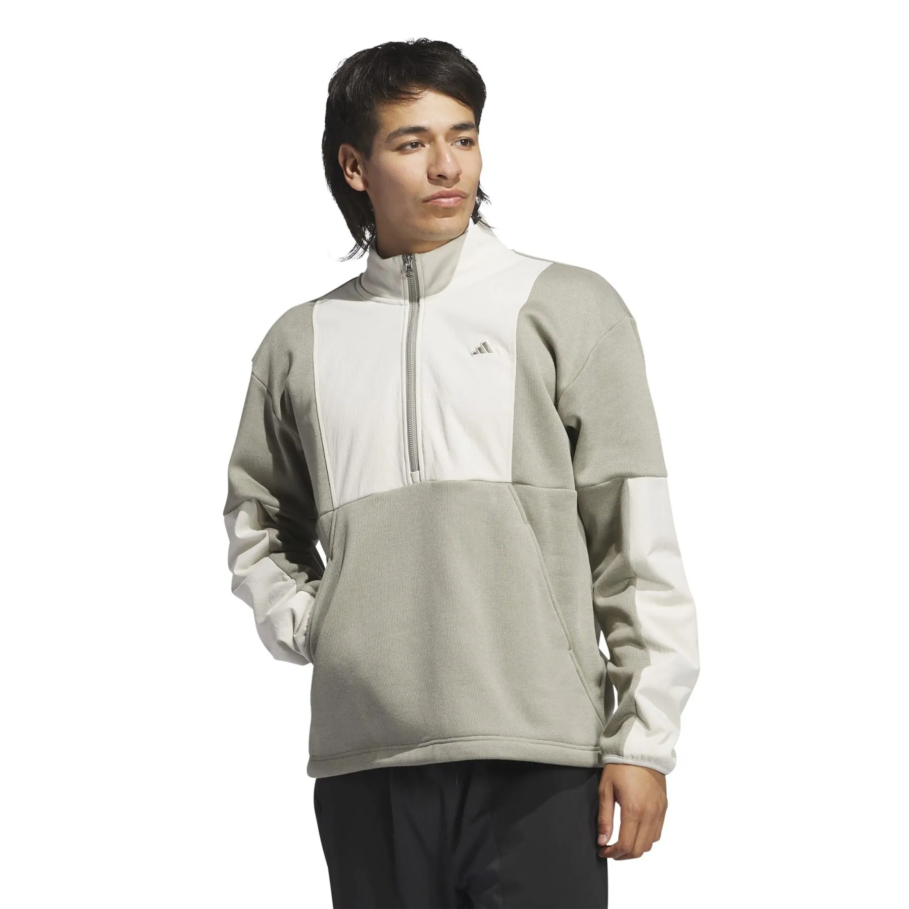 Go-To Half Zip Hybrid Jacket Silver Pebble - AW24