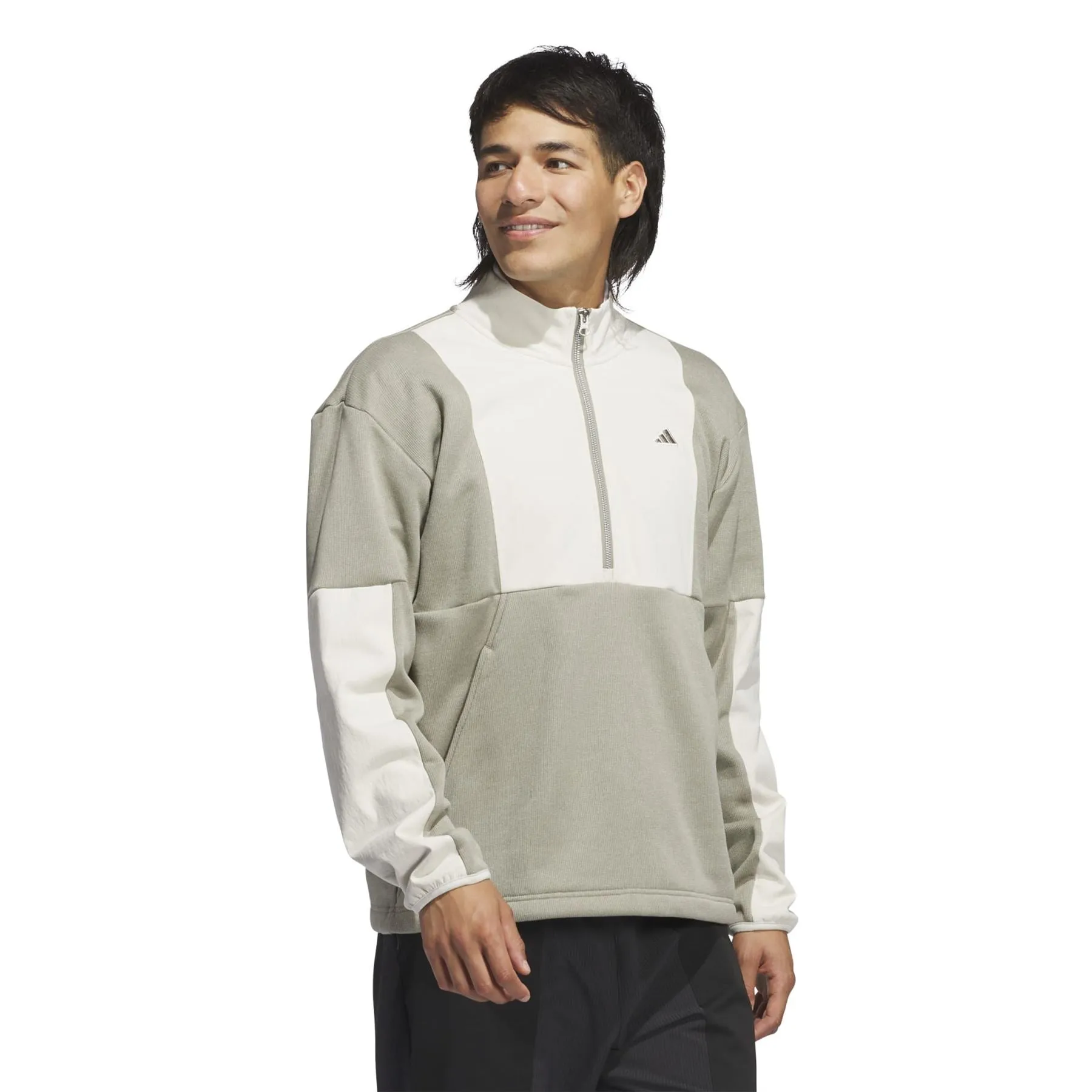 Go-To Half Zip Hybrid Jacket Silver Pebble - AW24