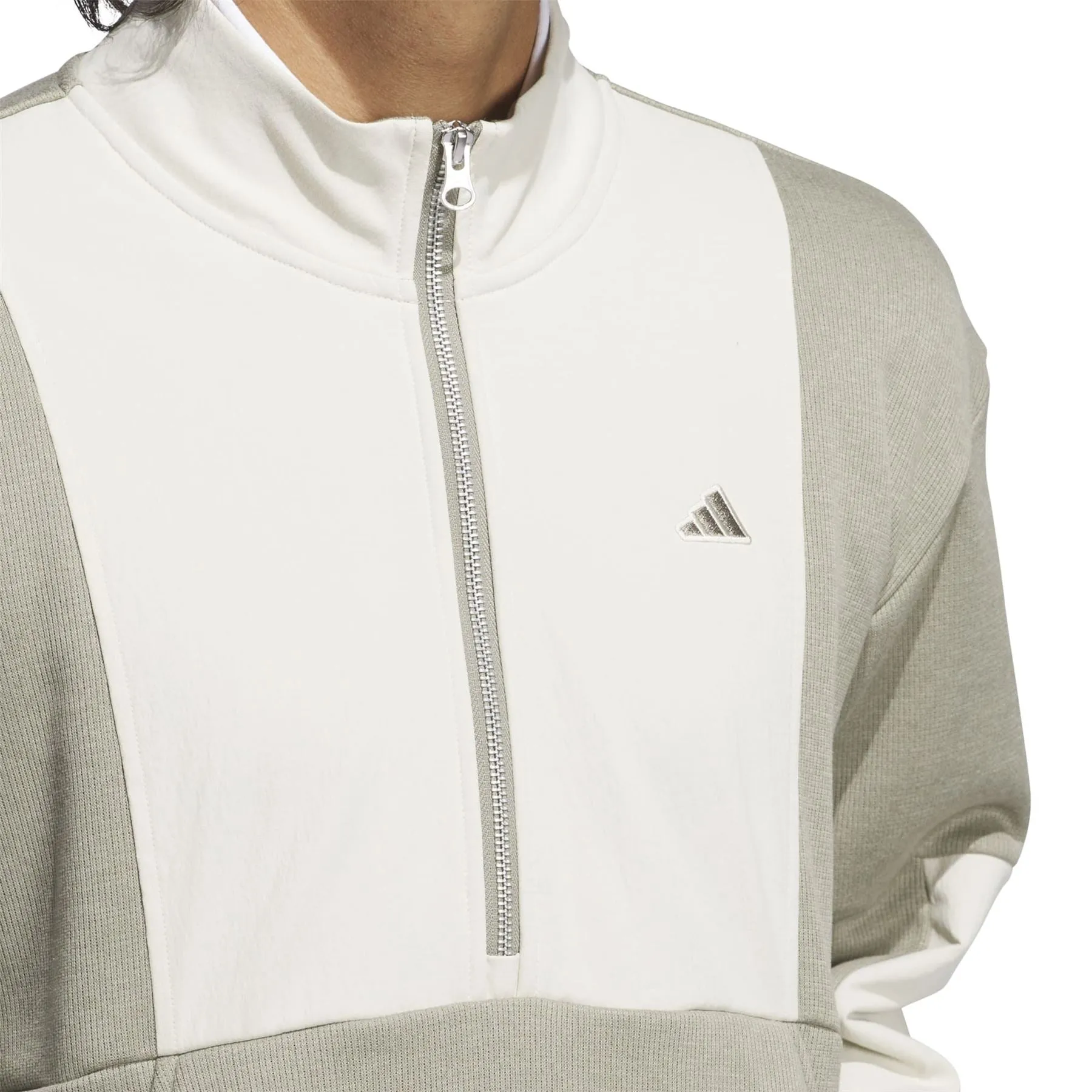 Go-To Half Zip Hybrid Jacket Silver Pebble - AW24