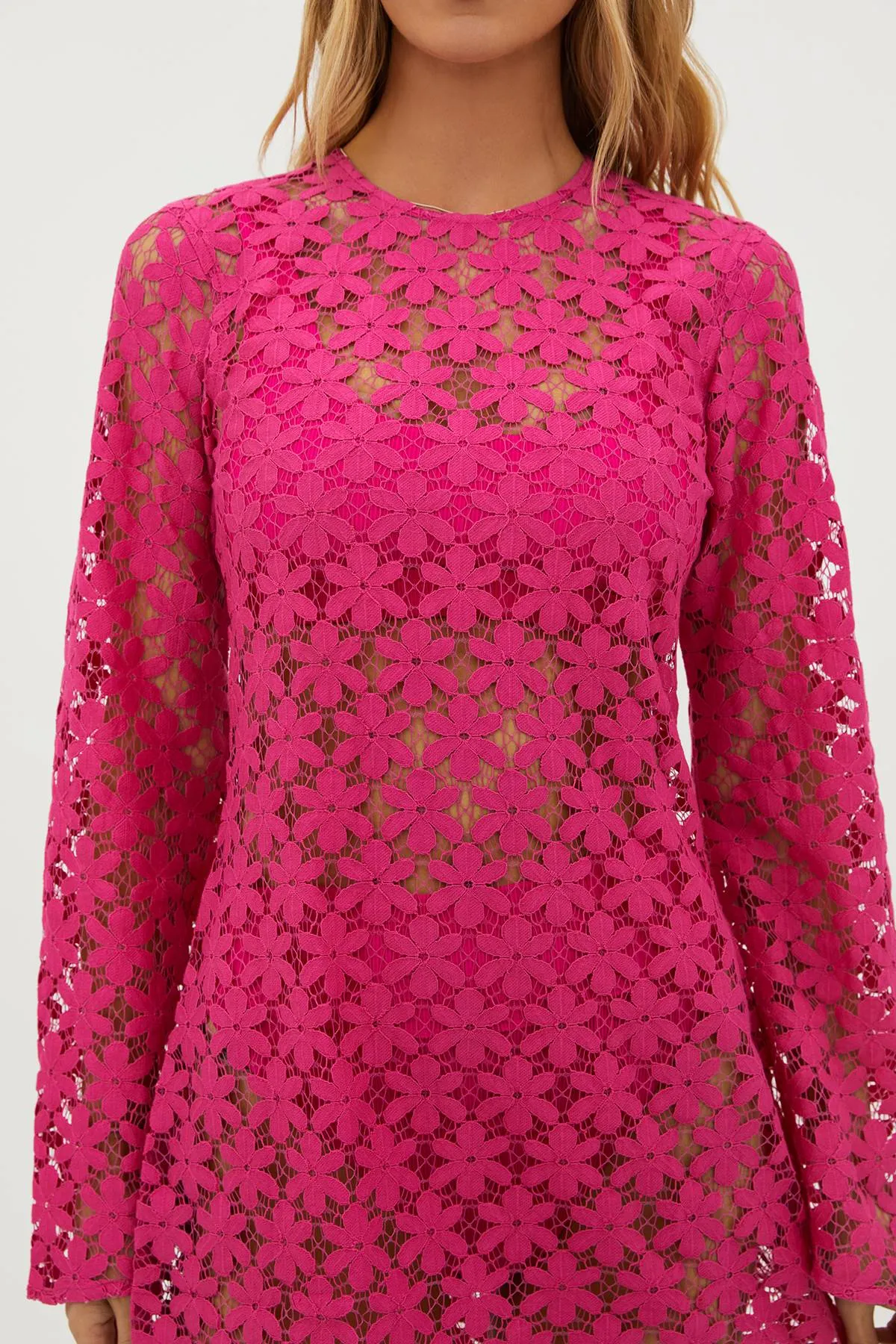 Goldie Dress Bright Fuchsia