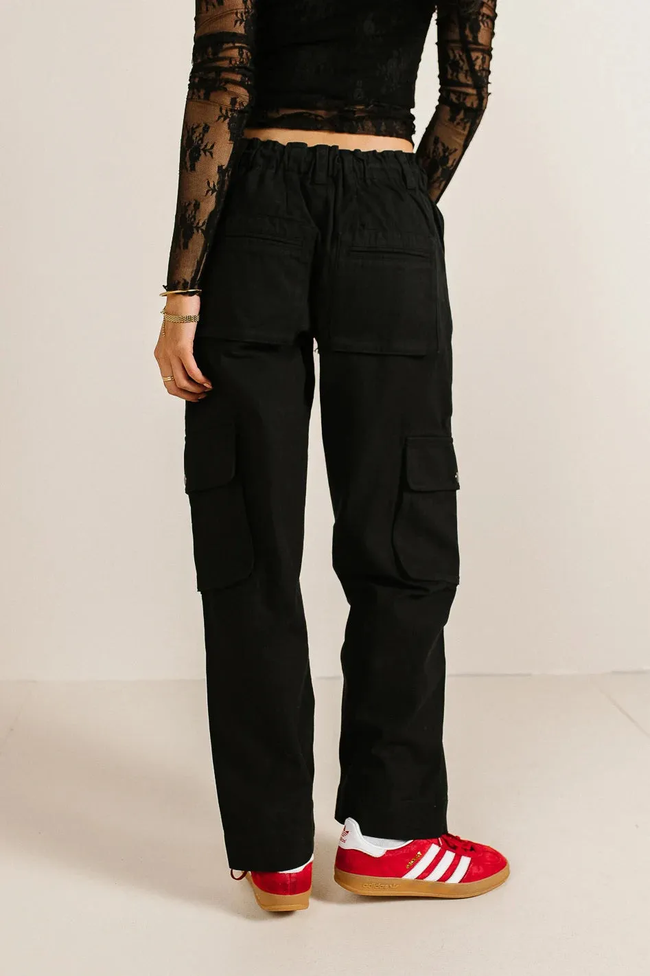 Hailey Cargo Pants in Black - FINAL SALE