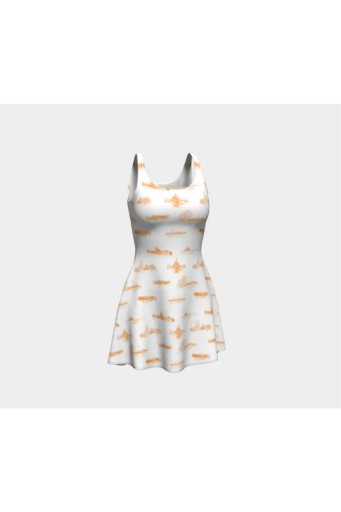 International Landmarks Flare Dress
