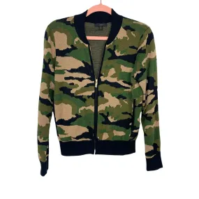 J Crew Camo Wool Blend Bomber Sweater Jacket- Size XS (sold out online)
