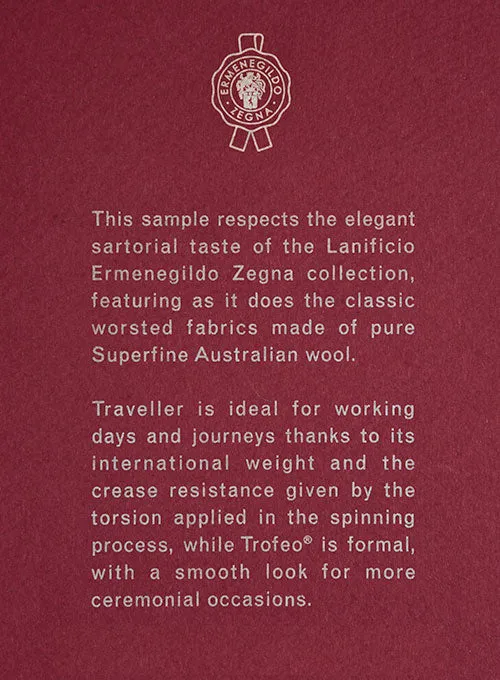 Lanificio Zegna Trofeo Royal Blue Wool Suit