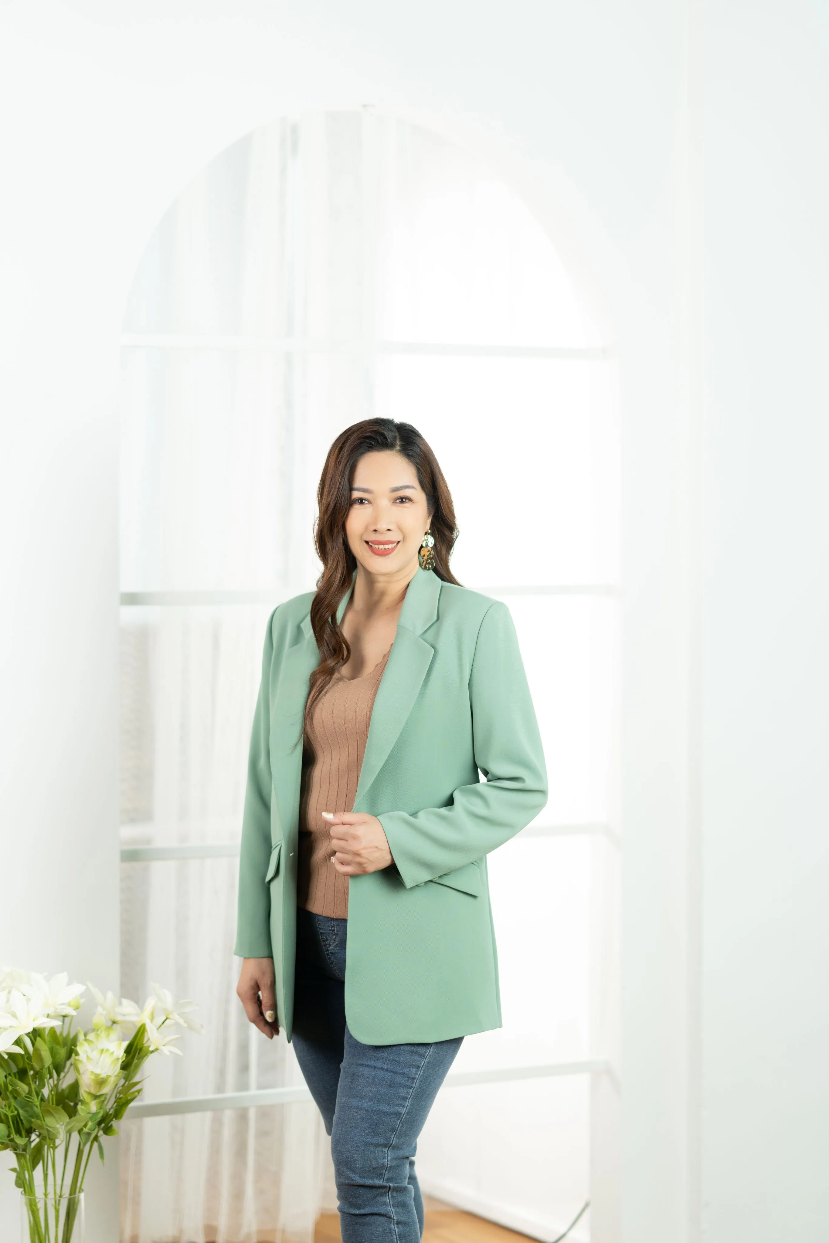 Lapel Collar Casual Blazer