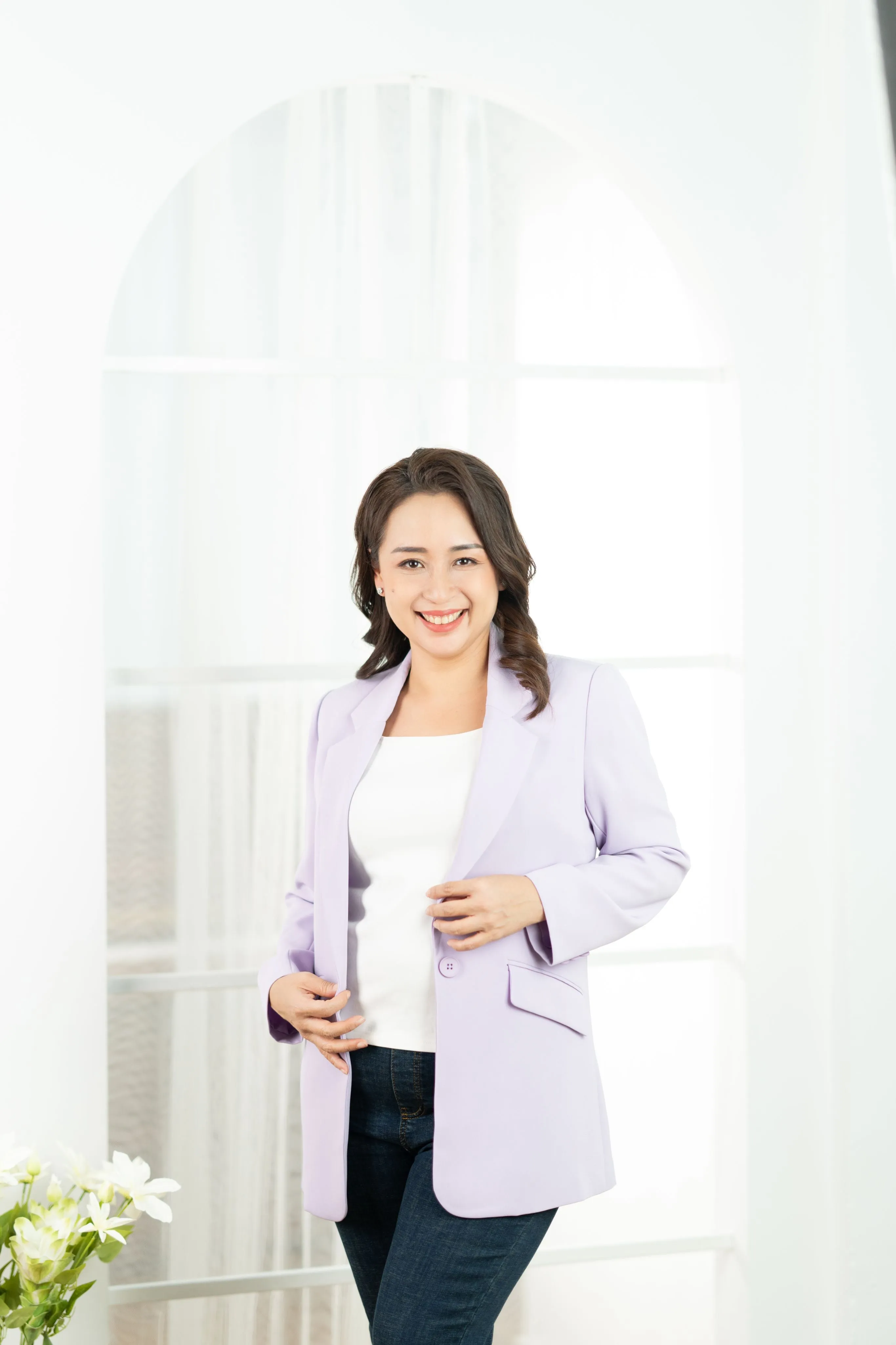 Lapel Collar Casual Blazer