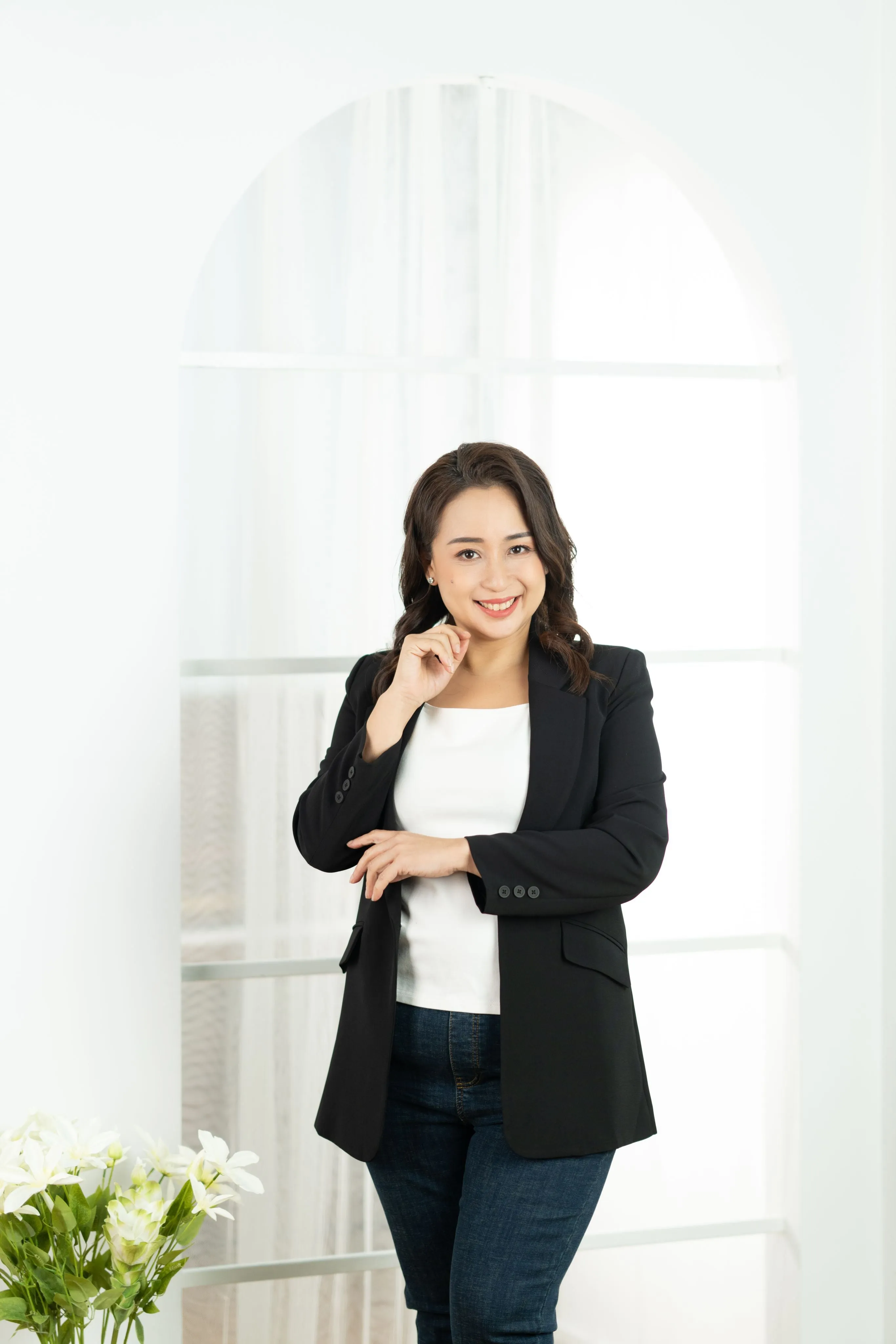 Lapel Collar Casual Blazer