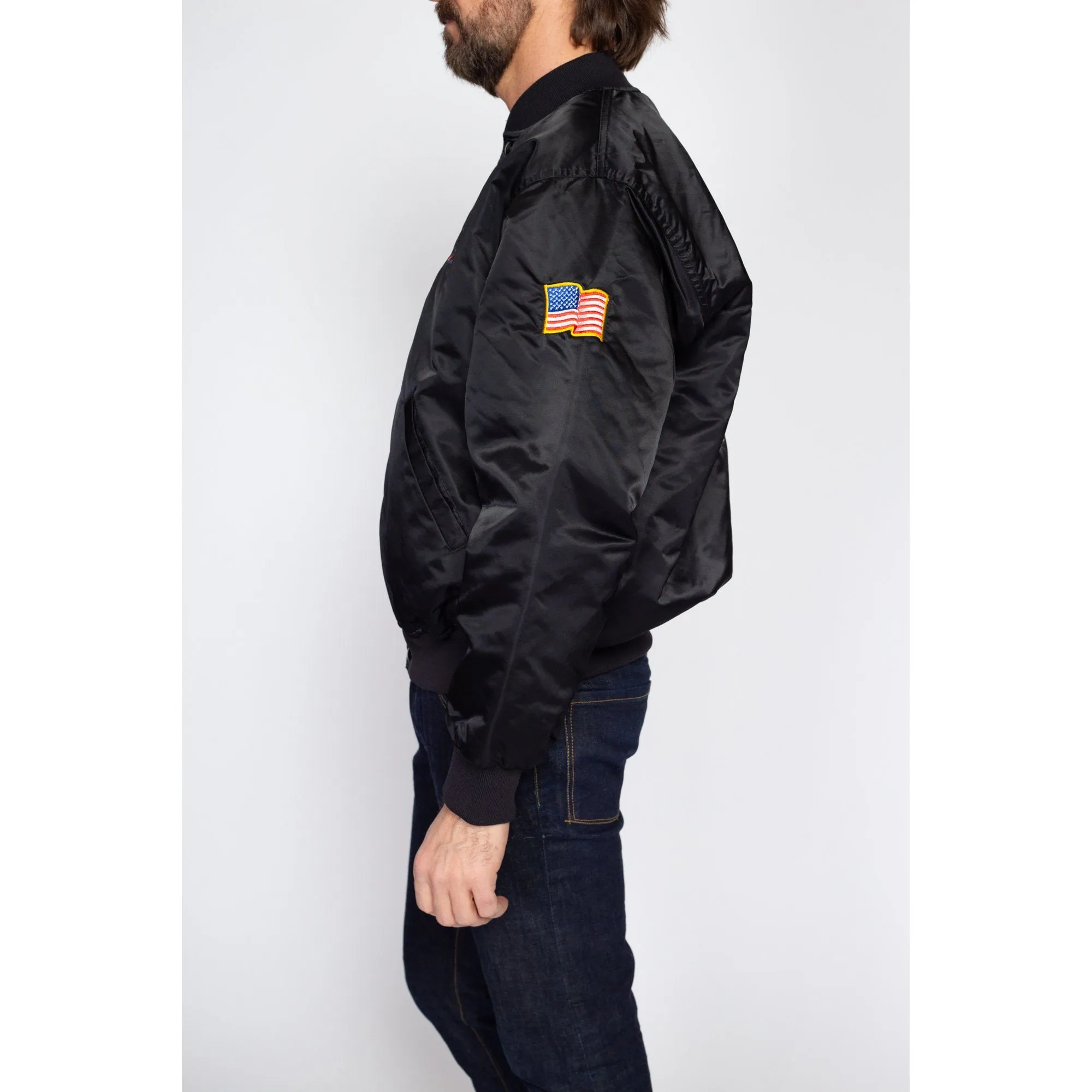 Large 90s American Federation Of Professionals Union Bomber Jacket
