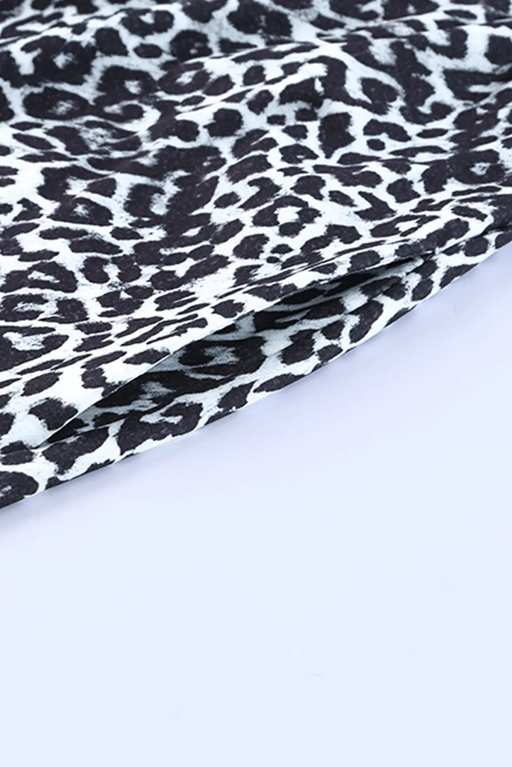 Leopard Maxi Dress - Gray