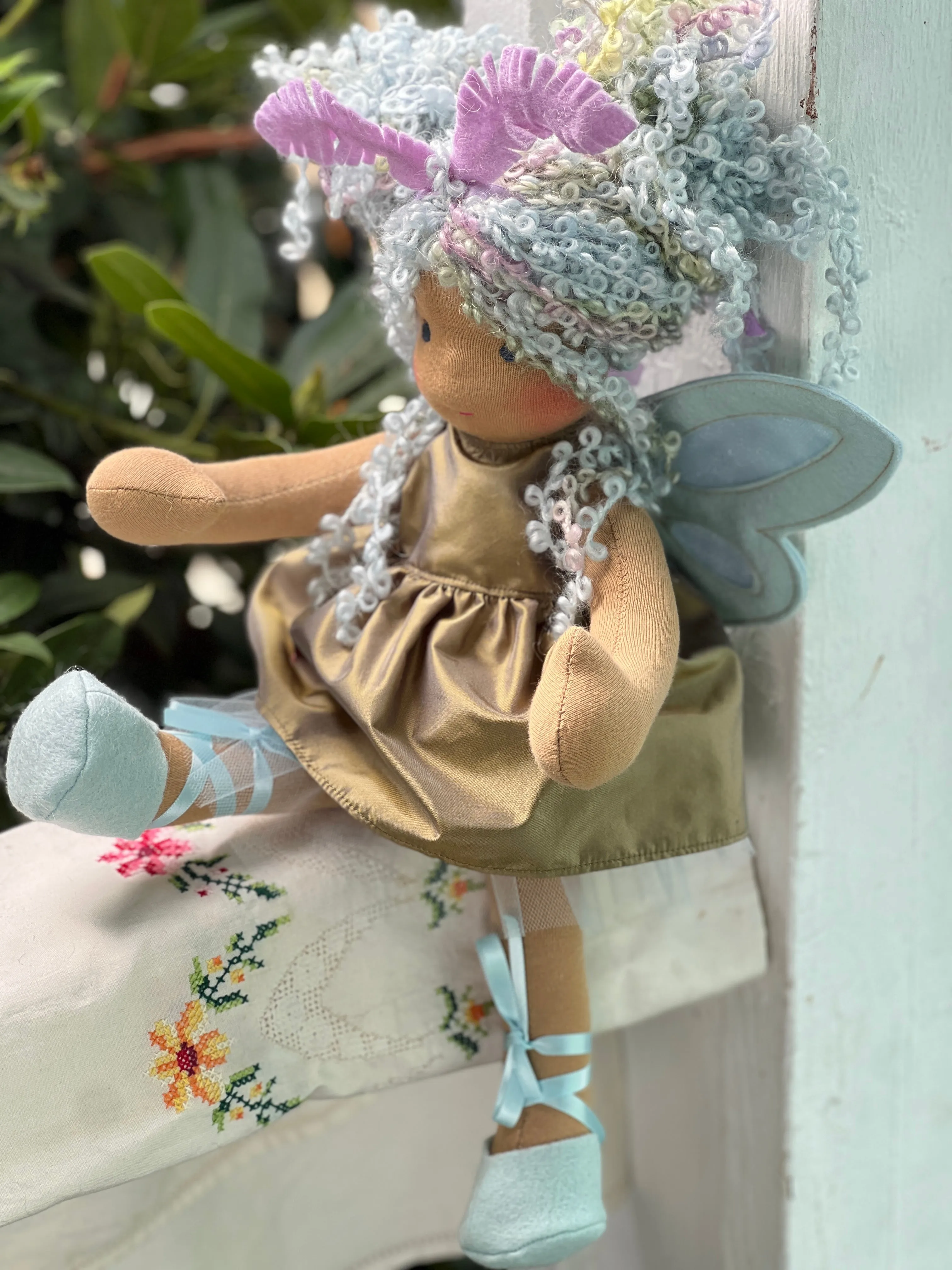 Little Forever Friend Luna Moths - Moon (Mocha)
