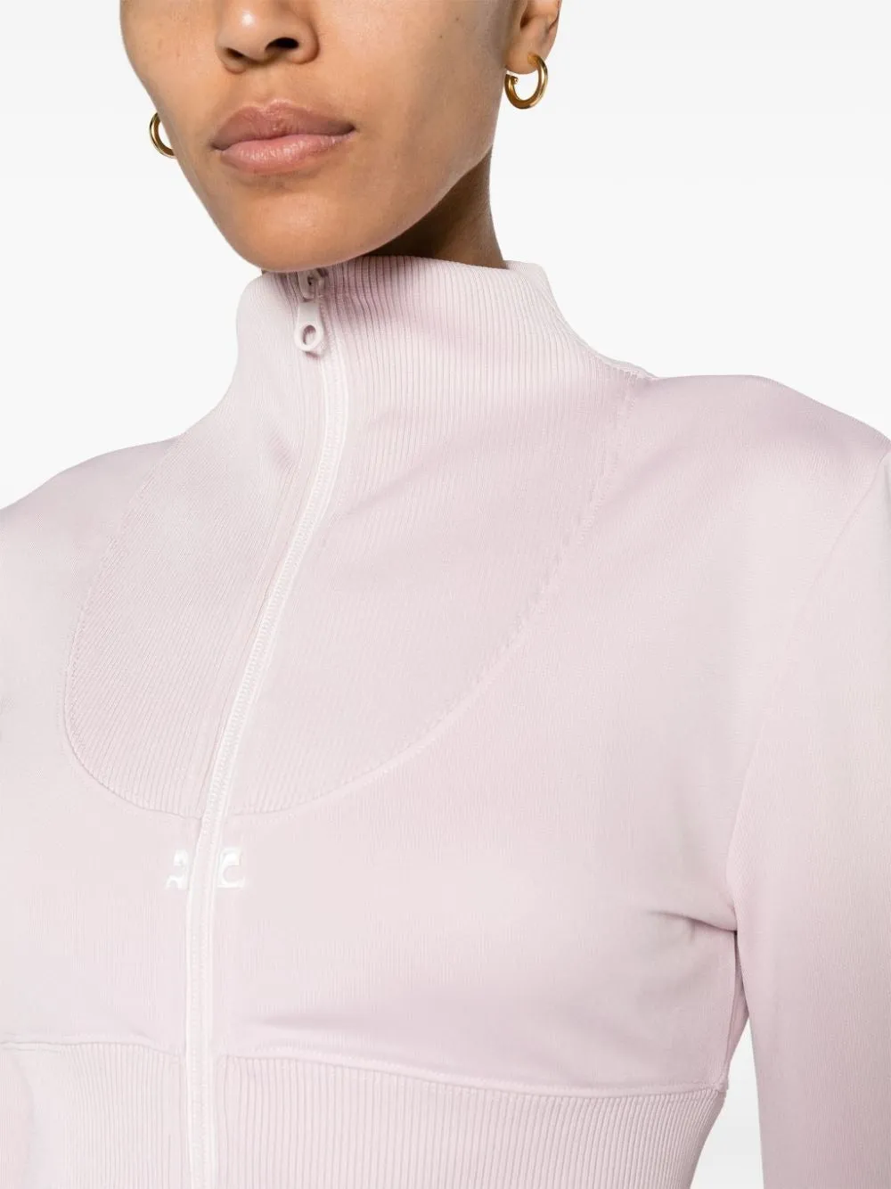 Maxi Rib Tracksuit Cropped Jacket