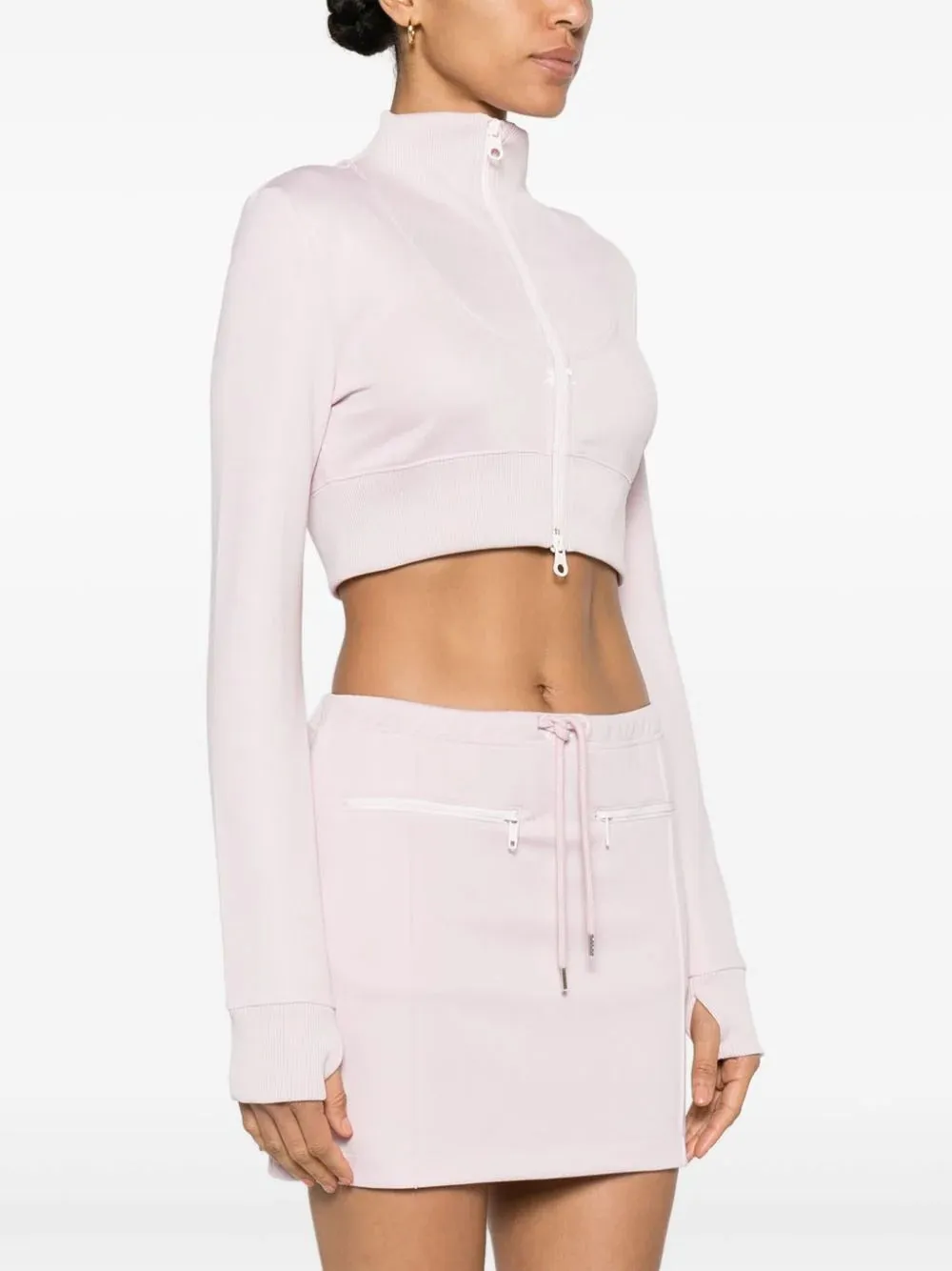 Maxi Rib Tracksuit Cropped Jacket