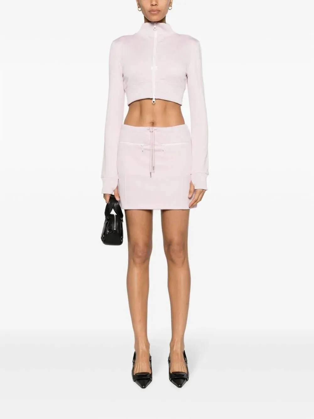 Maxi Rib Tracksuit Cropped Jacket