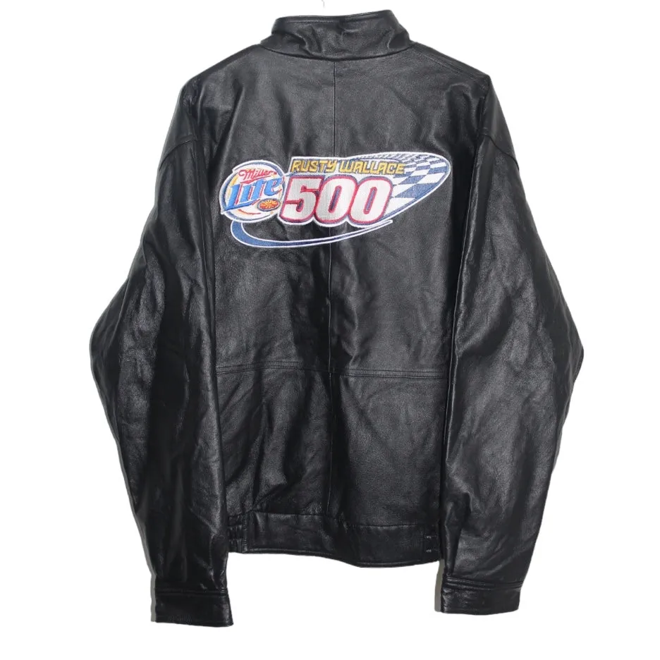 Miller Lite Racing NASCAR Rusty Wallace #2 Leather Jacket (L)