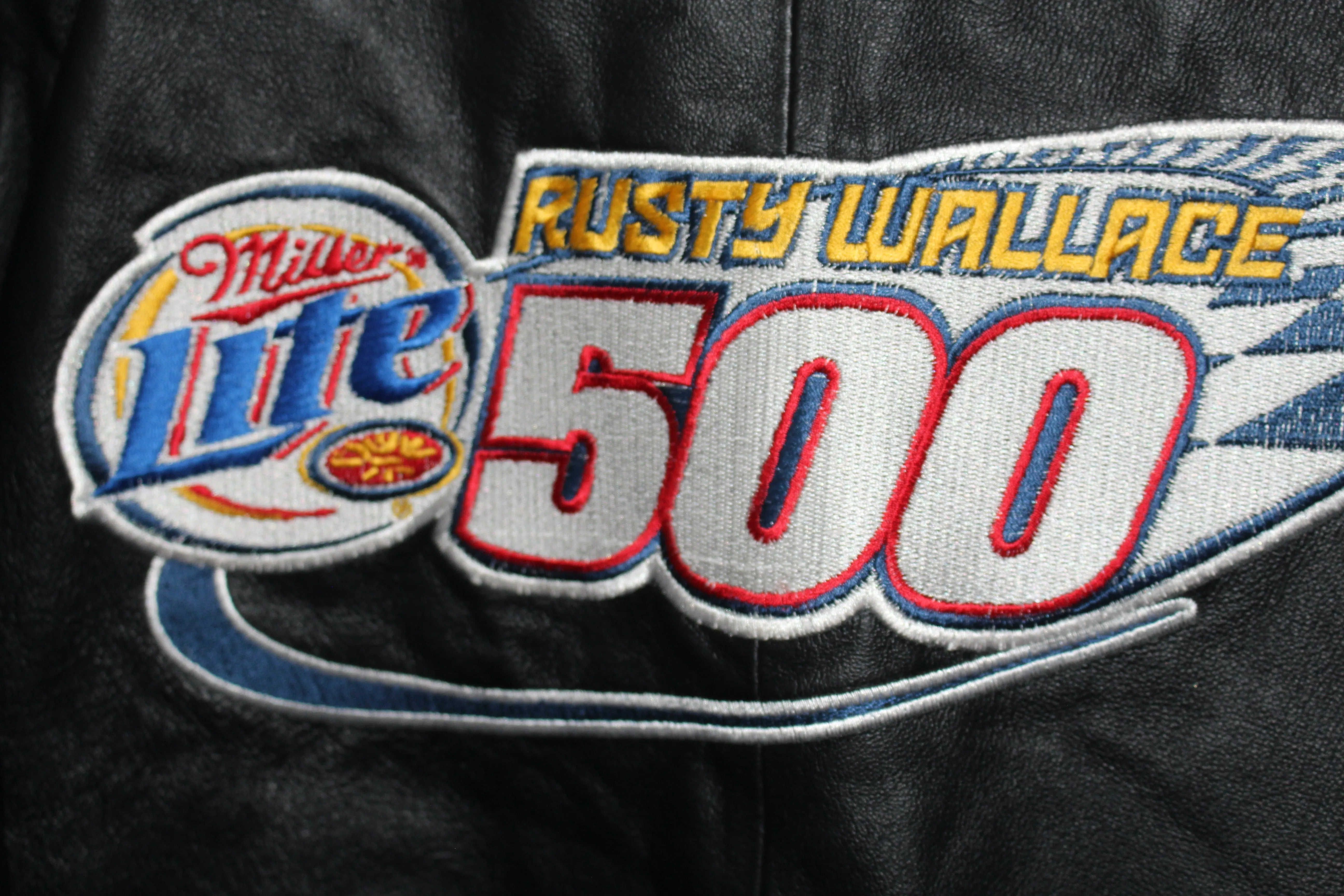 Miller Lite Racing NASCAR Rusty Wallace #2 Leather Jacket (L)