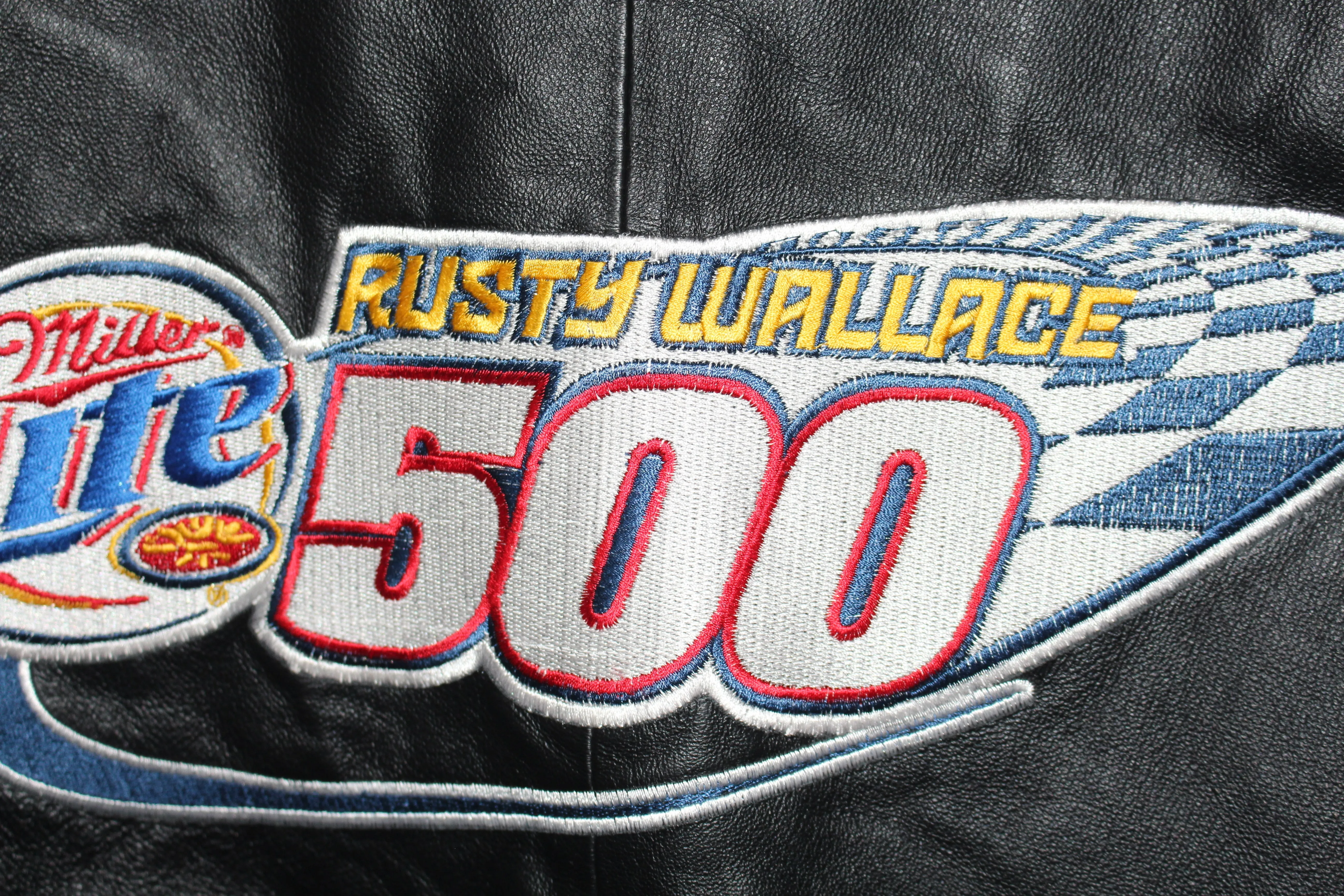 Miller Lite Racing NASCAR Rusty Wallace #2 Leather Jacket (L)