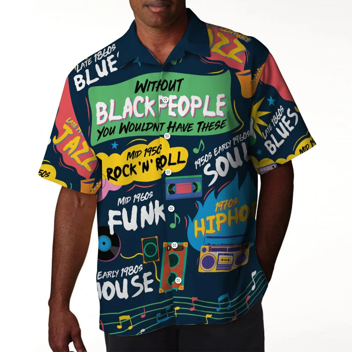 Music That Makes Us Proud Linen Hawaiian Shirt
