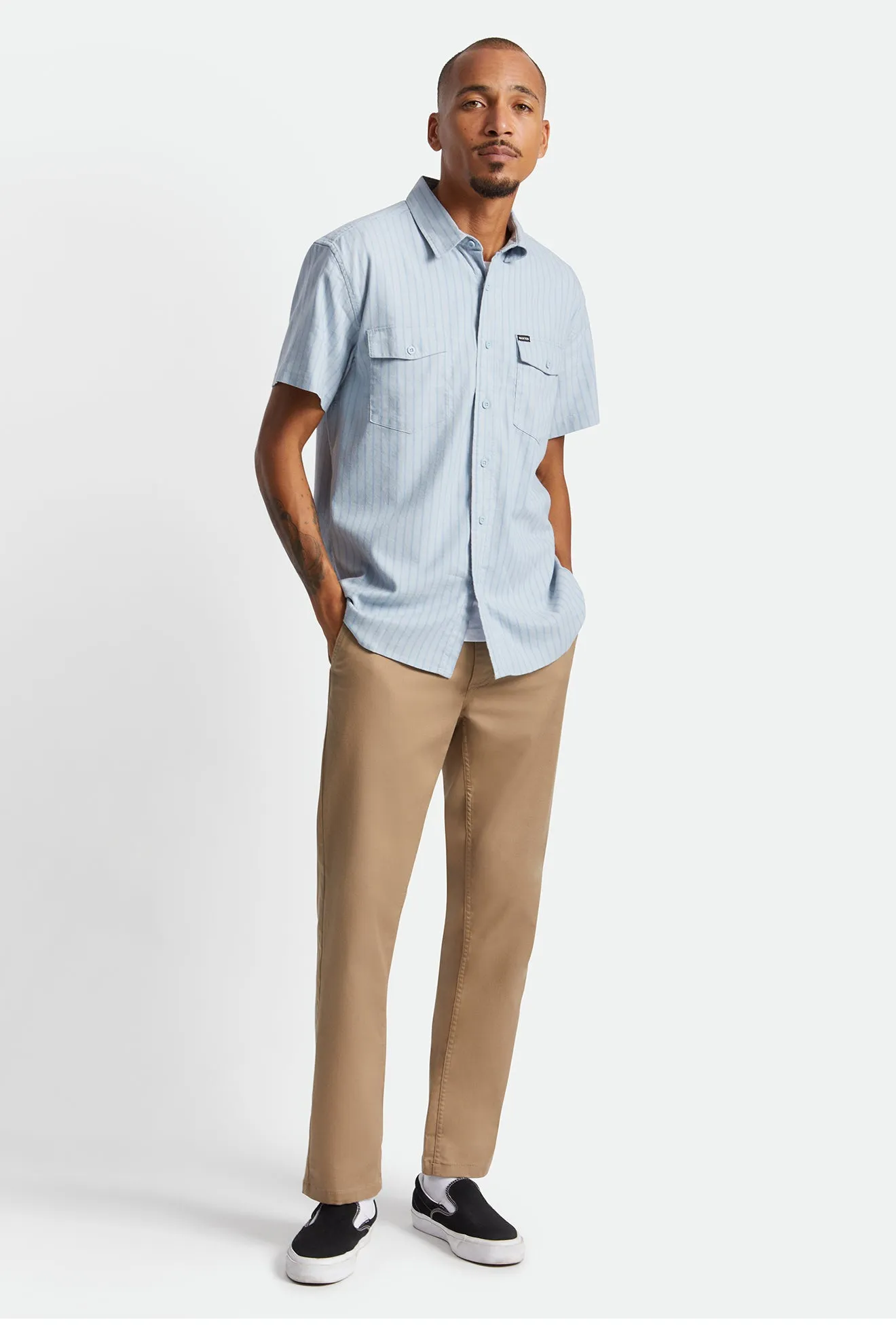 Olson Utility S/S Woven - Light Blue