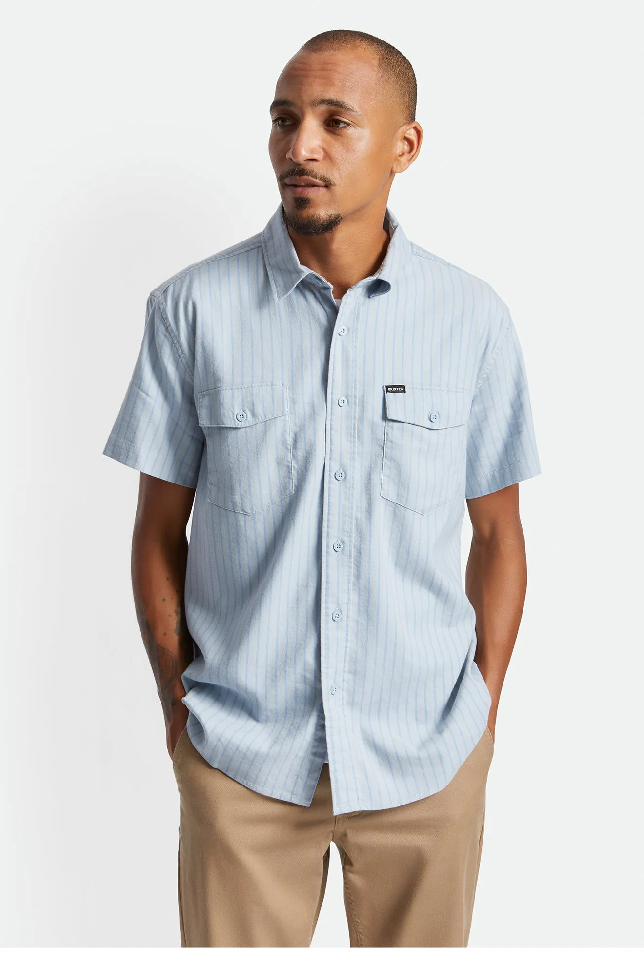 Olson Utility S/S Woven - Light Blue