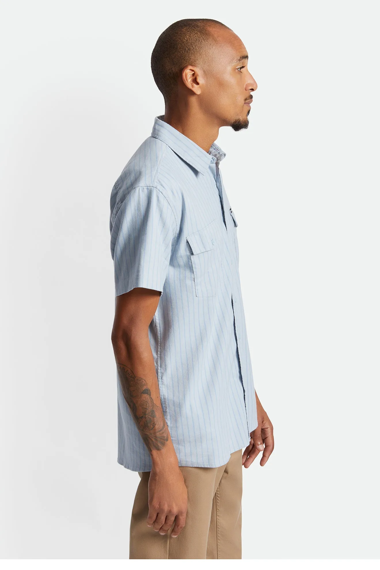 Olson Utility S/S Woven - Light Blue