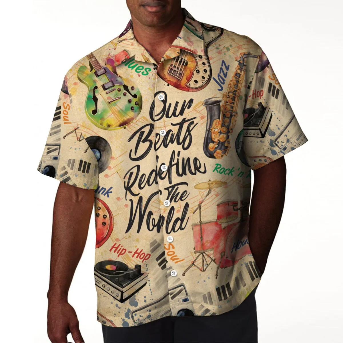 Our Beats Redefine The World Linen Hawaiian Shirt