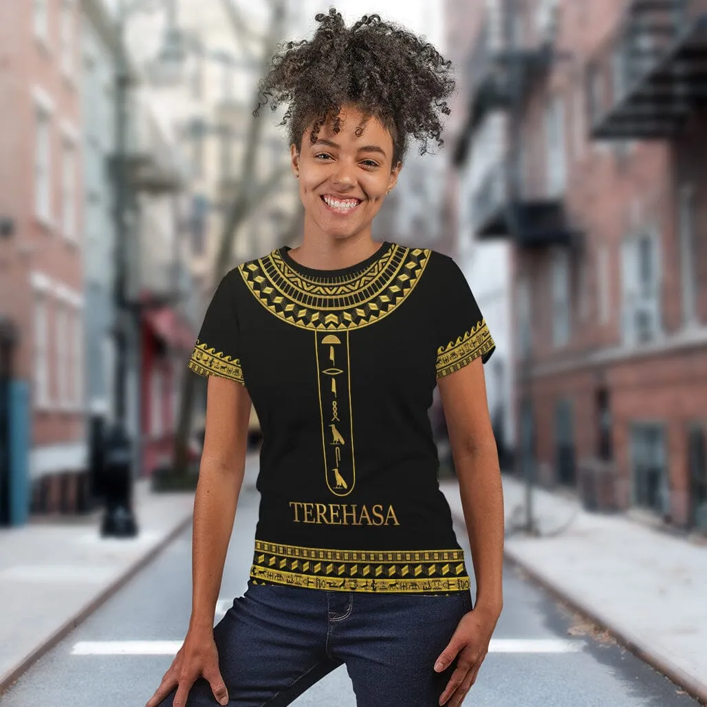 Personalized Egyptian Hieroglyphs Alphabet T-shirt