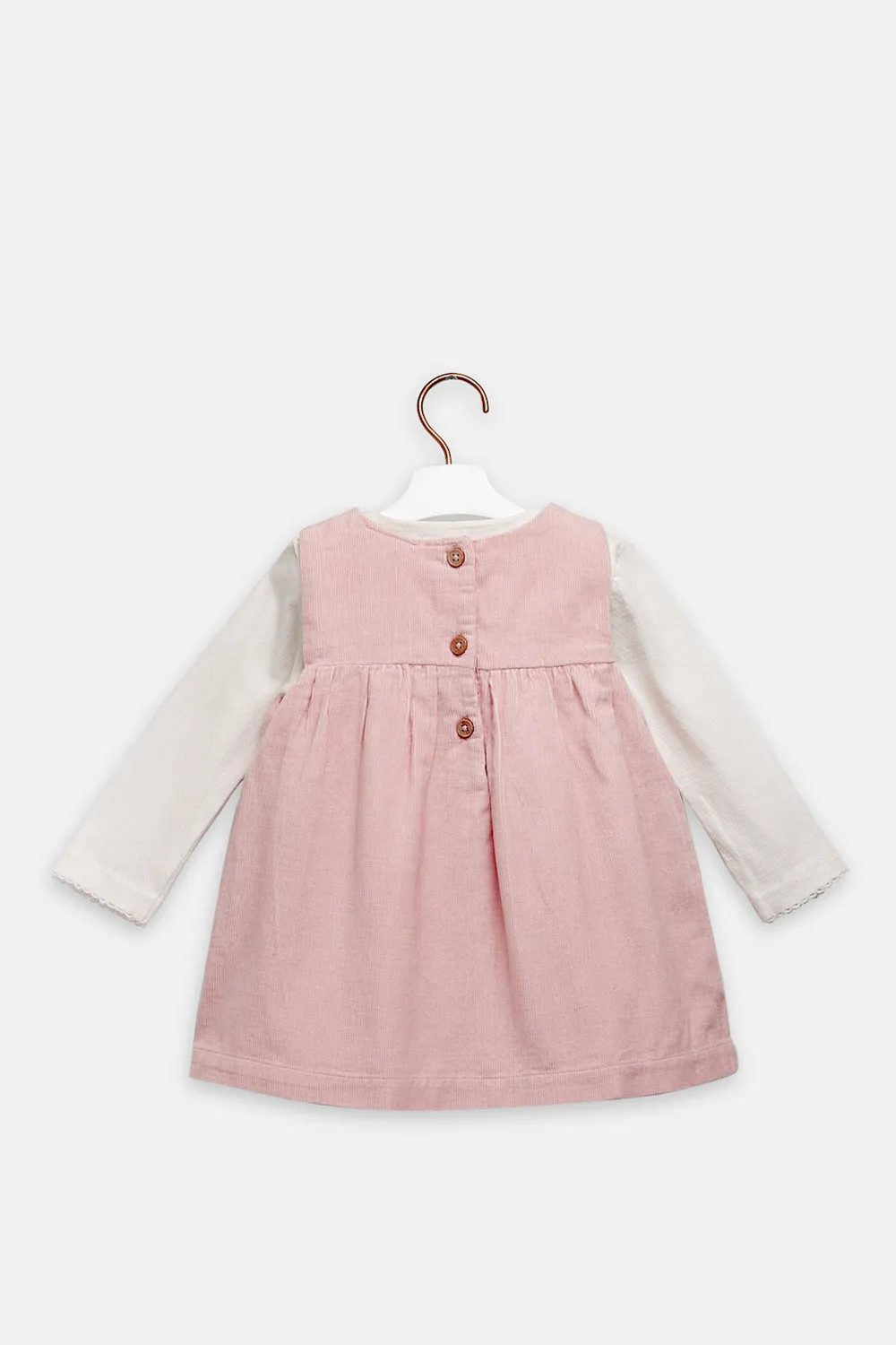 Pink Winter Frock Set