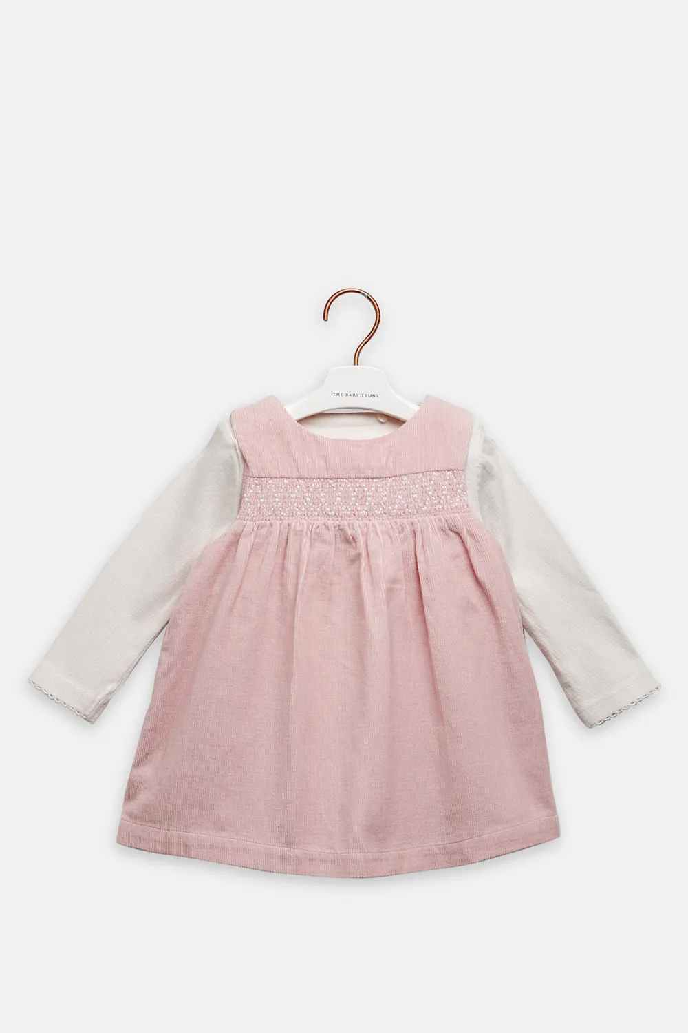 Pink Winter Frock Set