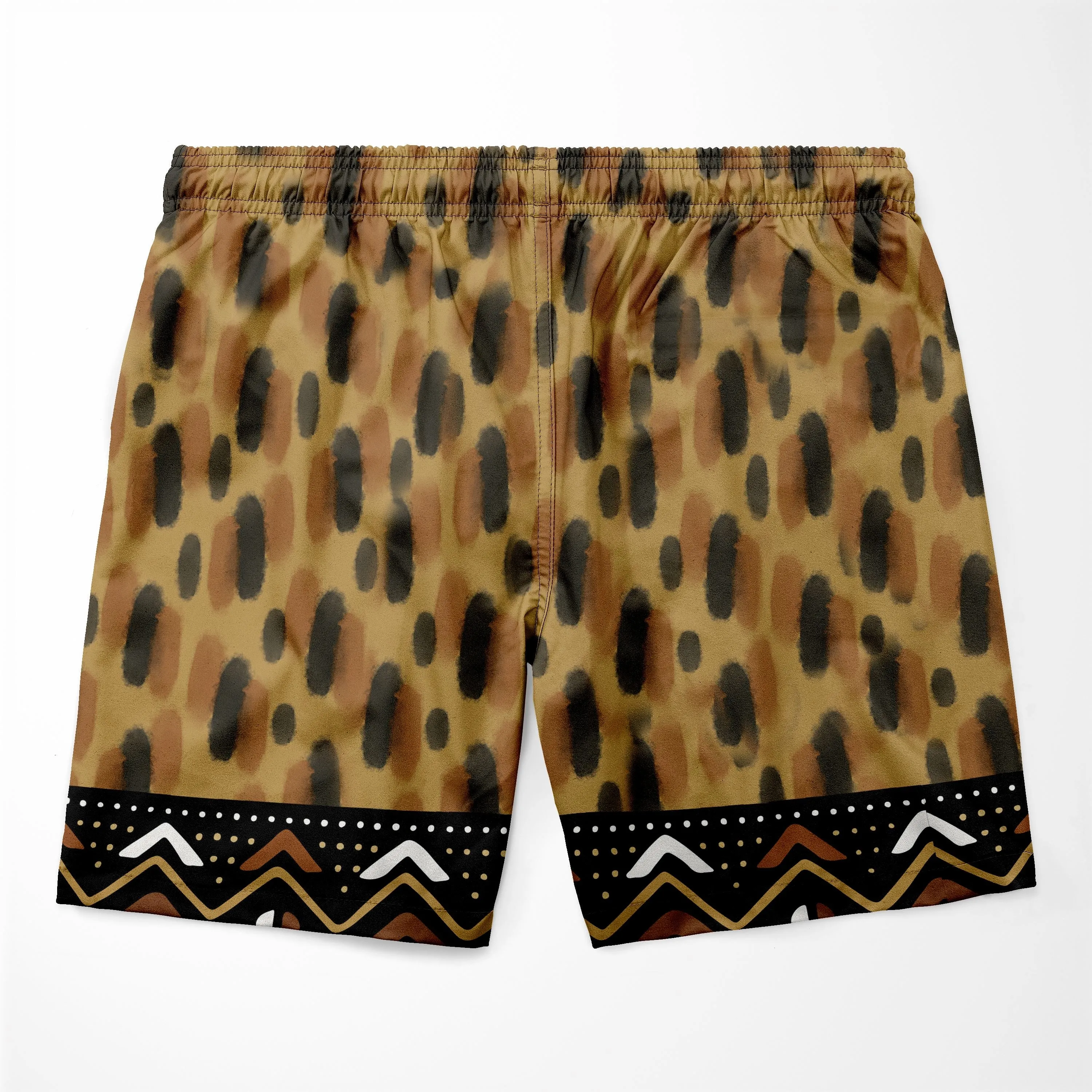 Printed Mud Cloth and Adinkra Symbol T-shirt and Shorts Set
