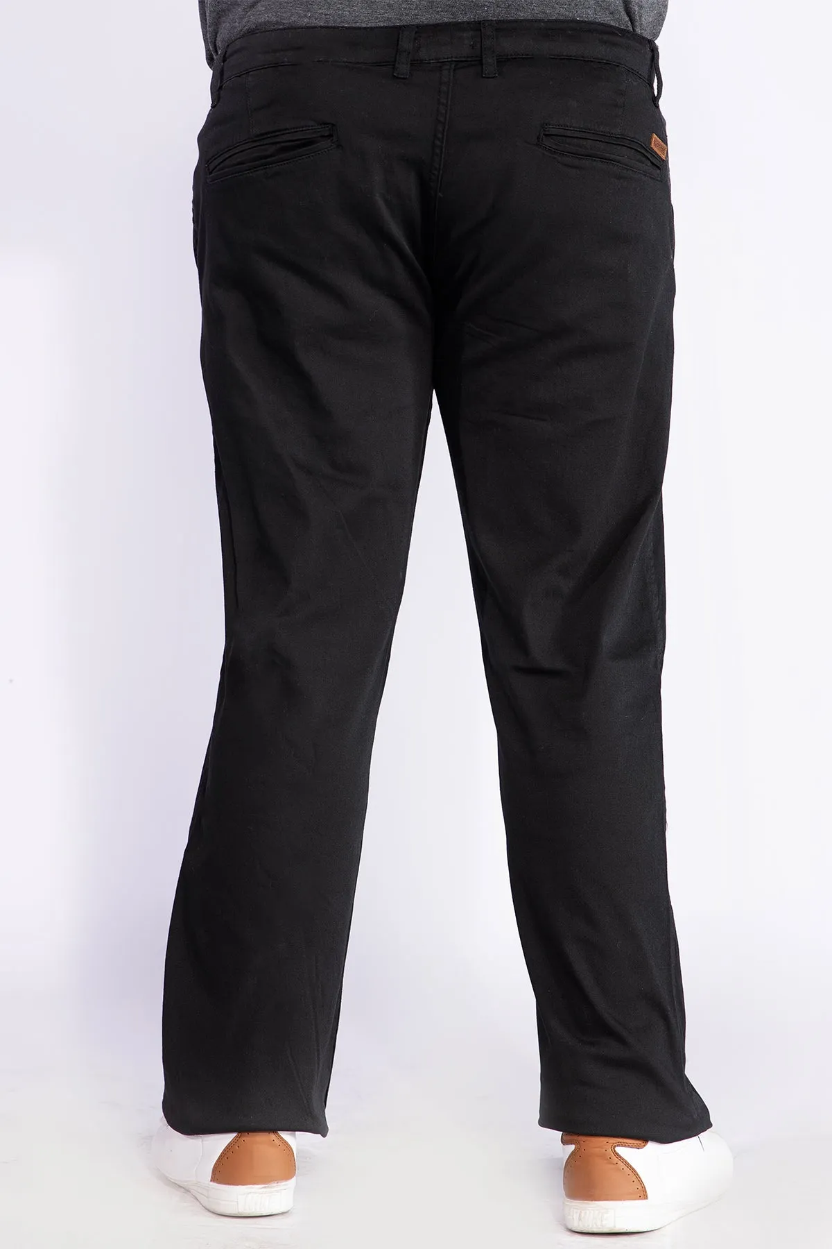 Stretchy Black Chinos (Plus Size) - W21 - MC0010P