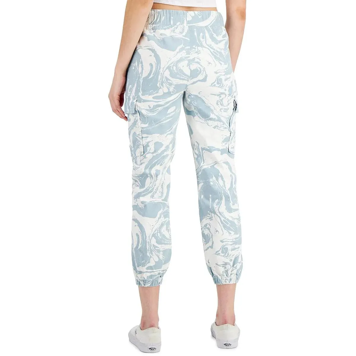 TINSELTOWN - Printed Utility Cargo Jogger Pants
