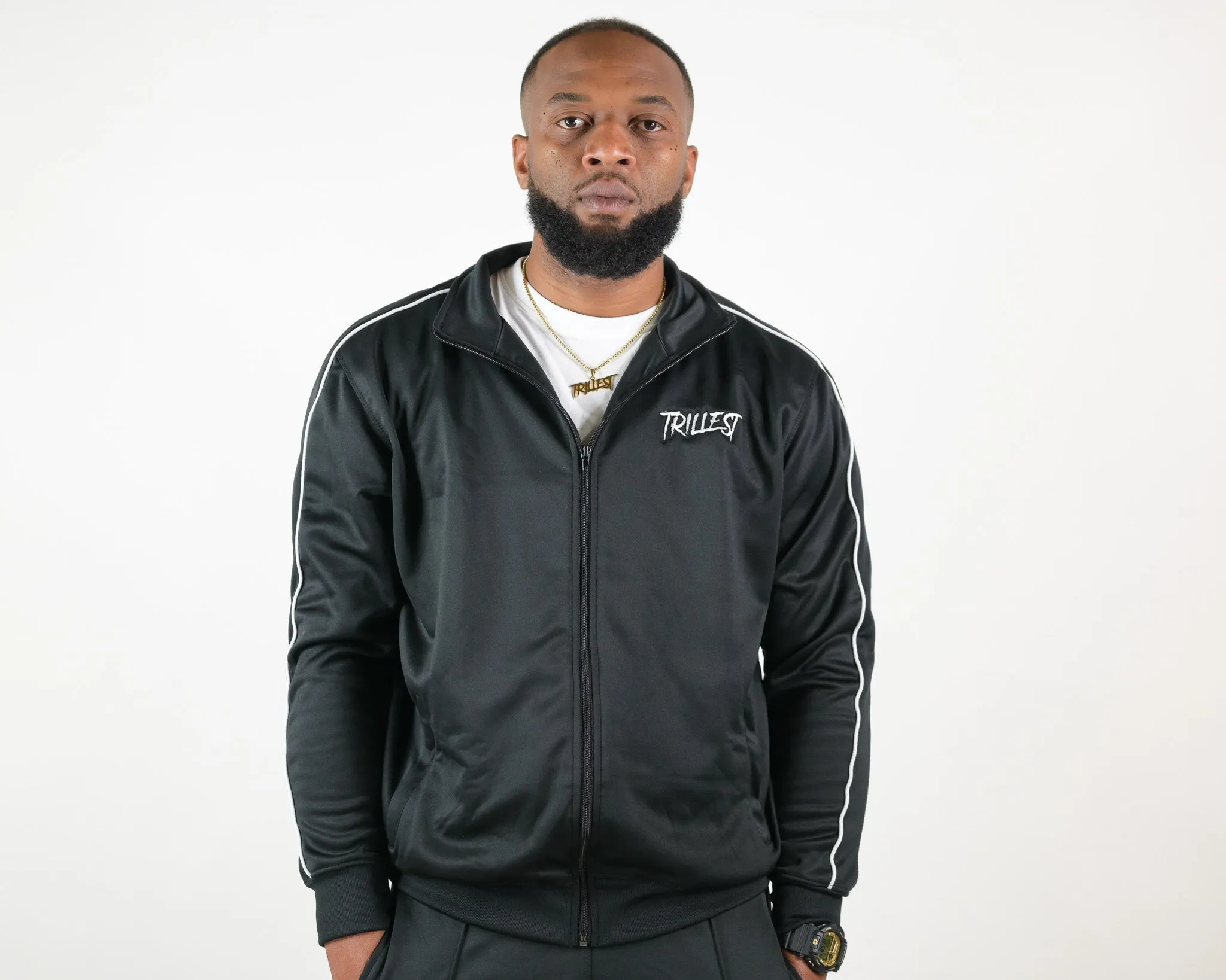 Trillest Track Jacket - Black\White